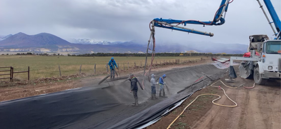 Colorado shotcrete drainage project