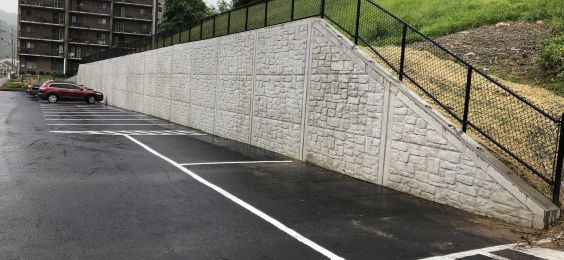 Retaining wall in Pikeville